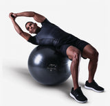 PTP Onyx Black CoreBall Lying Ab Twist Exercise