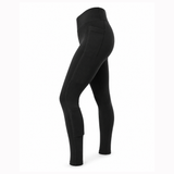 Black PTP Pace Microweighted High-Rise Booty Lift Leggings shown from the side on a white background.
