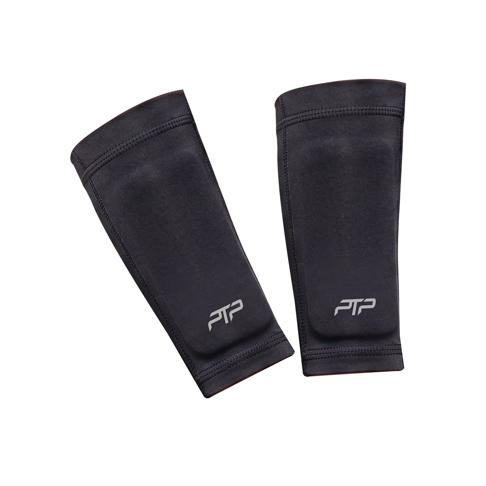 Pair of black PTP Motion Microweighted Arm Bands on a white background.