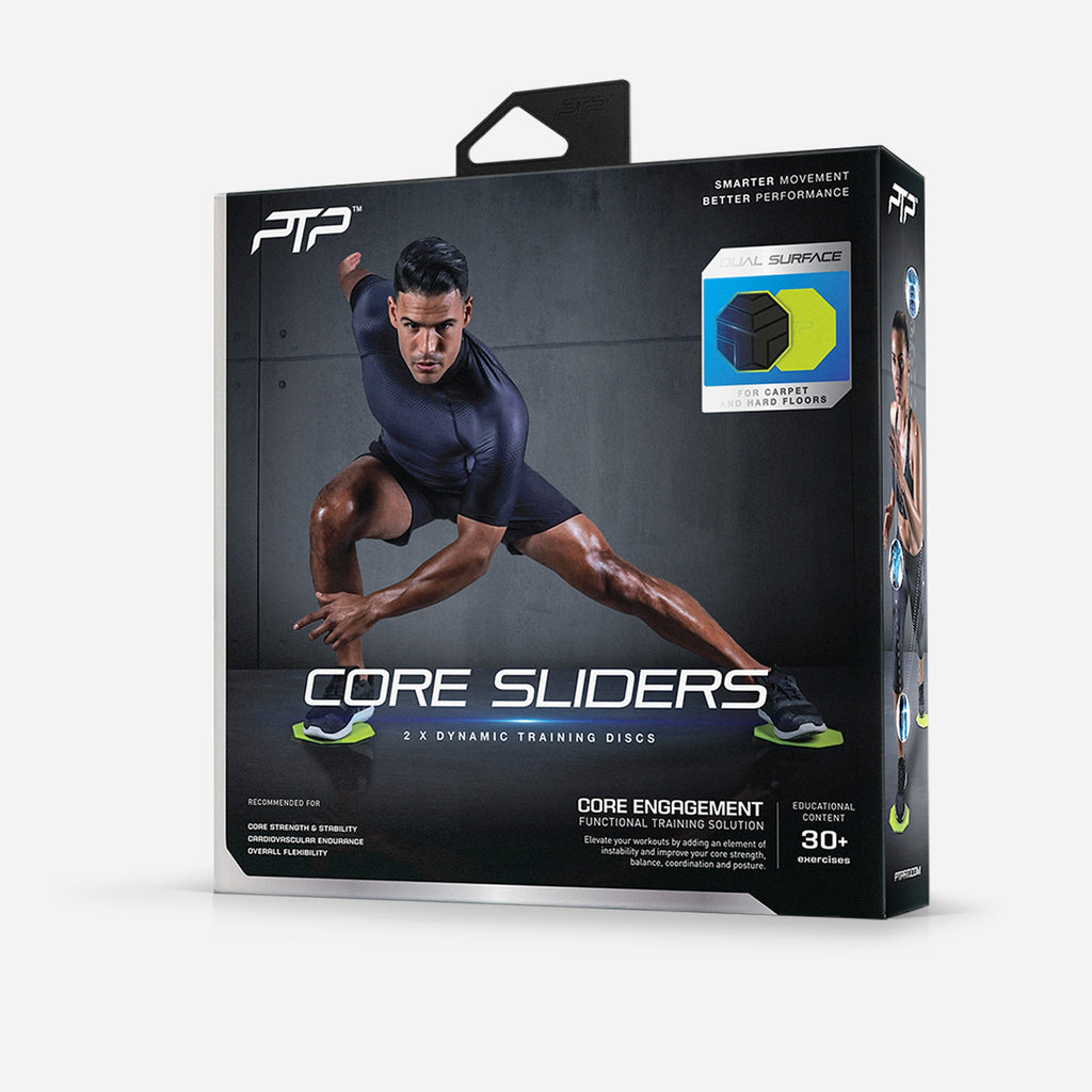 Sports Gliding Discs – 2 Dual Sided Exercise Sliders for Carpet / Hardwood  Floor