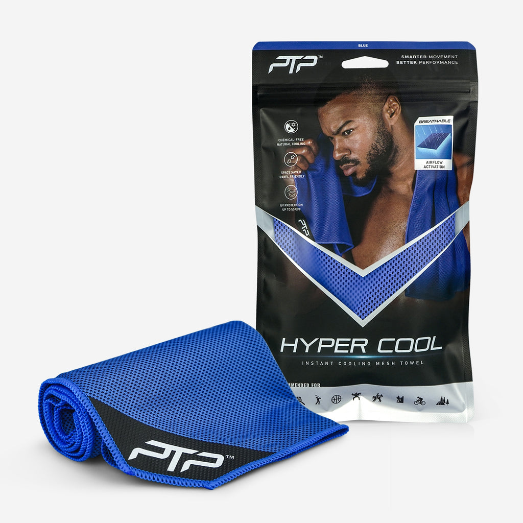 Blue Cooling Towel | PTP Hyper Cool Towel - For prolonged cooling effect
