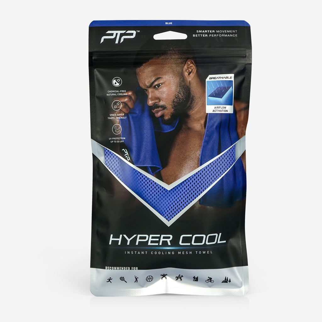 PTP Hyper Cool Towel Blue - Ultra-compact and travel-friendly
