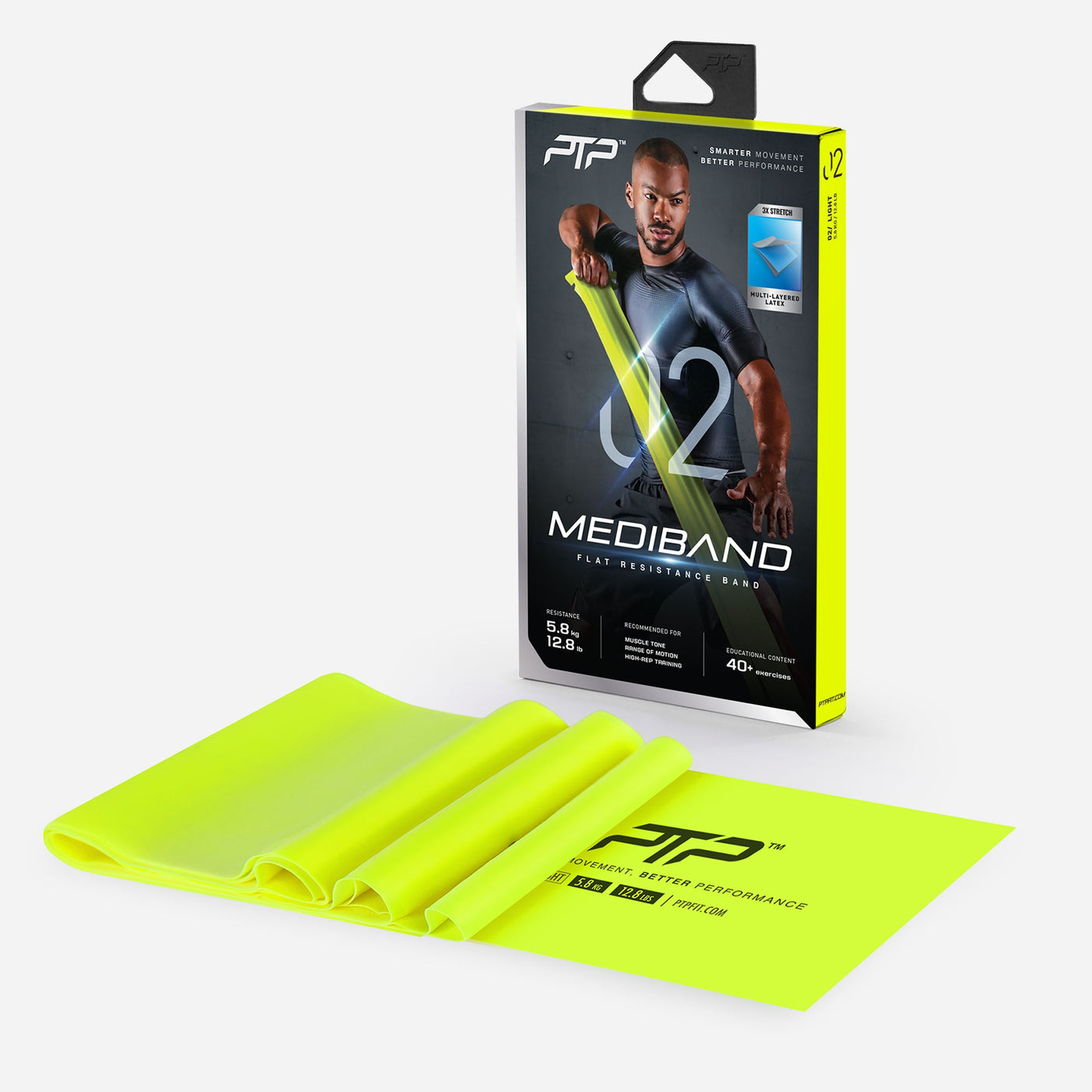 Pilates Flat Band  PTP MediBand Medium (Green) – PTP Fitness