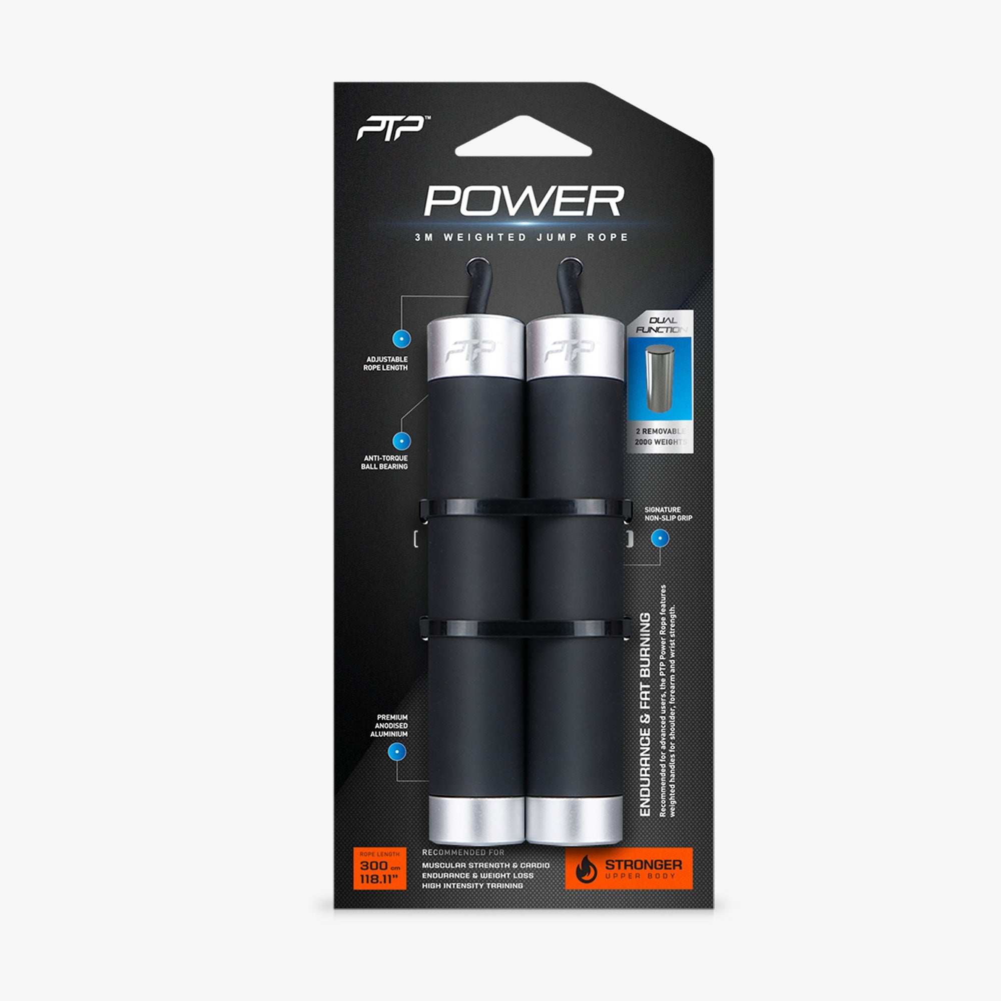 PTP Power Rope | Weighted Skipping Rope for Experienced Jumpers